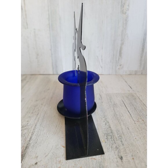 Metal witch brewing candle holder cauldron brewing unique Halloween - Picture 7 of 11